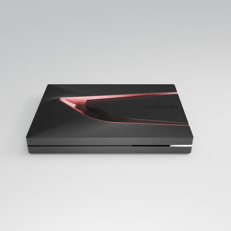 Formuler Z12 Ultra media player front view with red accent design