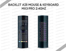 Backlit Air mouse & Keyboard MX3 Pro 2.4Ghz Dreamlink-Formuler 