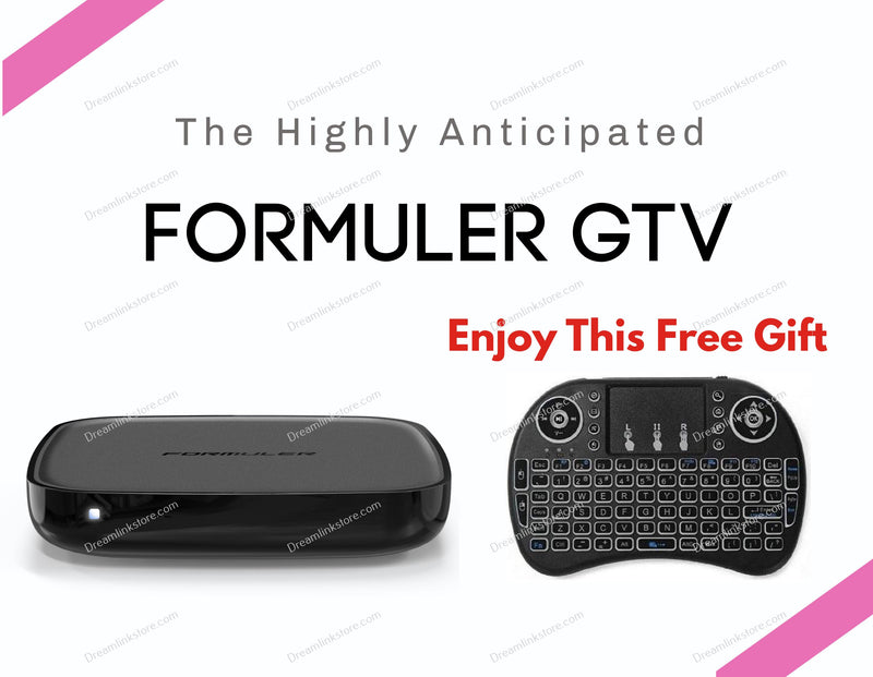 Formuler GTV 4K Media Streaming Box Dreamlink-Formuler Backlit Keyboard & Mouse Pad 