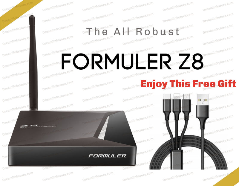 Formuler Z8 PRO 4K Media Streaming Box Formulerstore.com 3 IN 1 USB Phone Charger Cable 