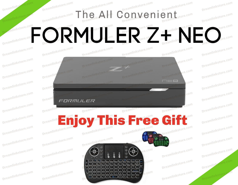 Formuler Z+NEO 4K Media Streaming Box Dreamlink-Formuler Backlit Keyboard & Mouse Pad 
